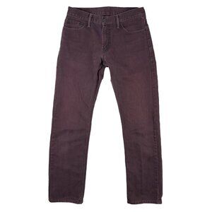 LEVI’S 514 sz 30 X‎ 32 Straight Burgundy Corduroy Pants